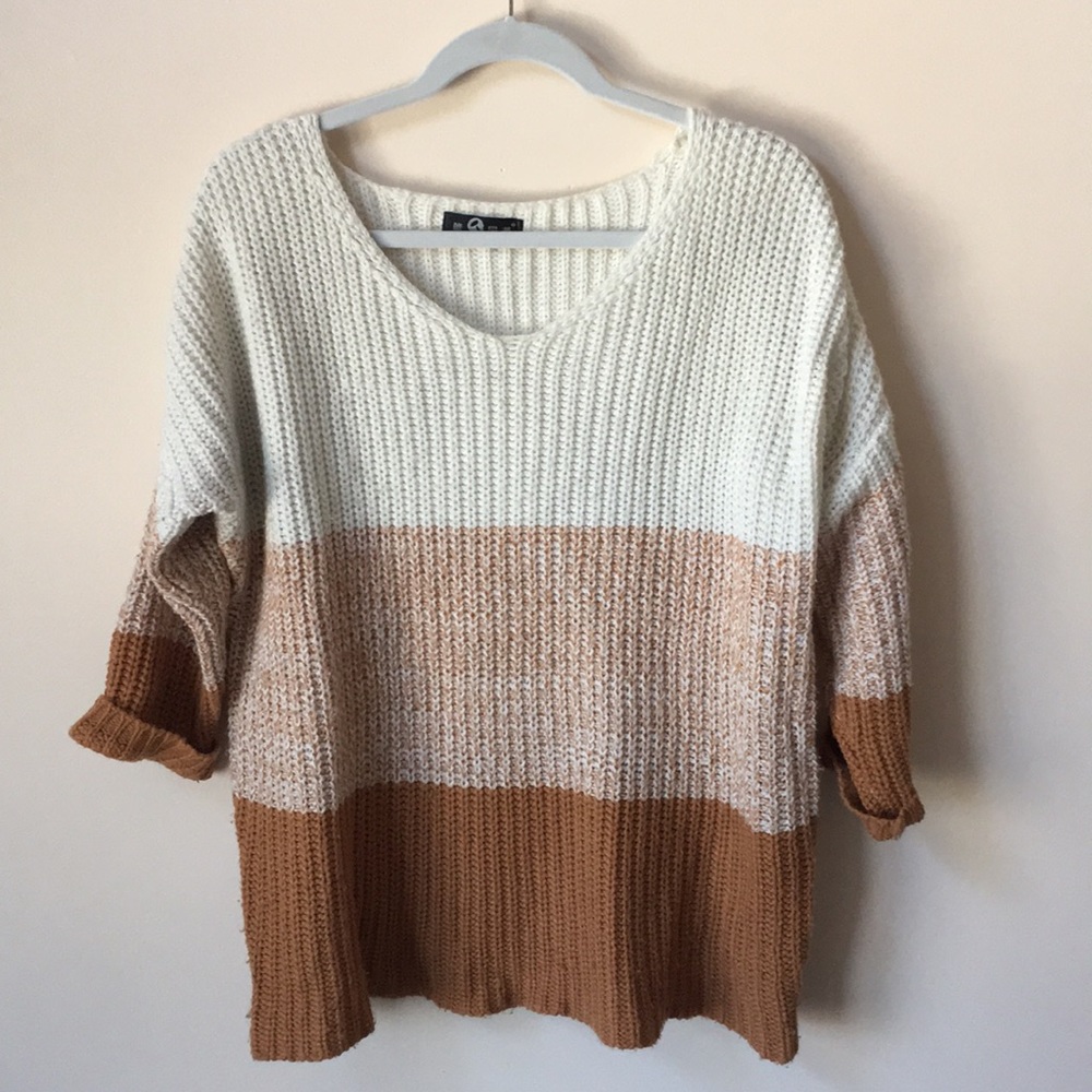 Chunky Color Block Sweater